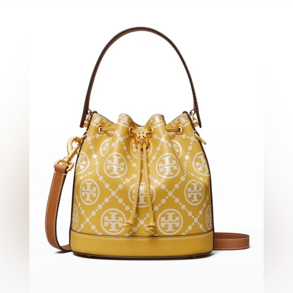 TORY BURCH MONOGRAM BUCKET - Picture 2 of 8